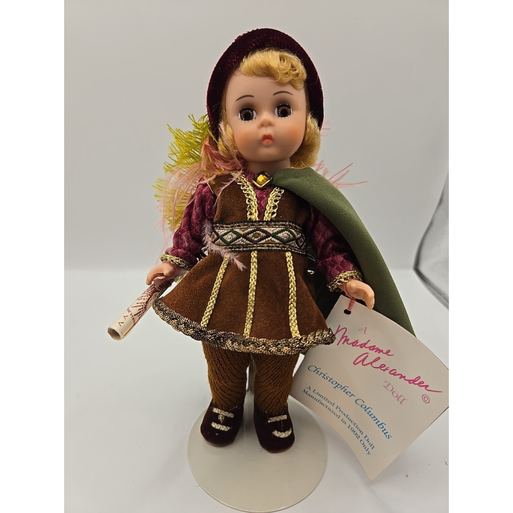 Madame Alexander‎ Doll Christopher Columbus 328 w/ Map 8" And Org Box w/Tags